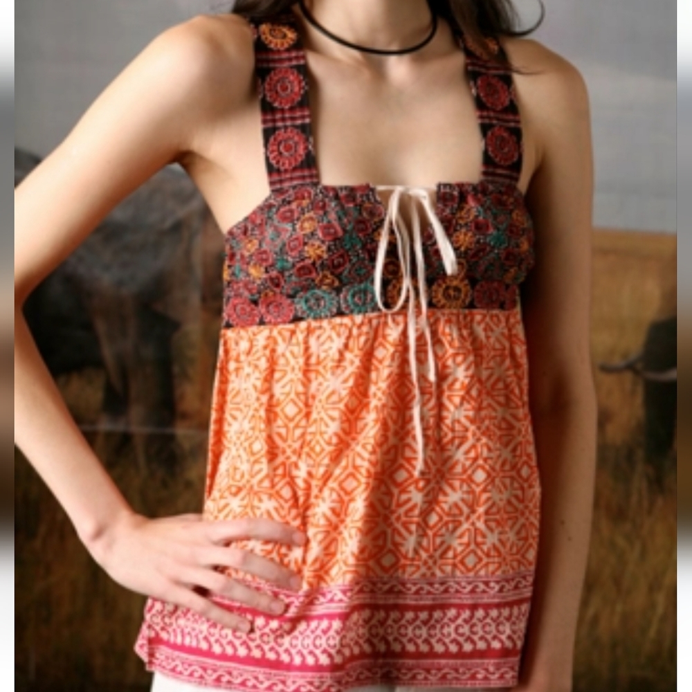 Free People Embroidered Tank